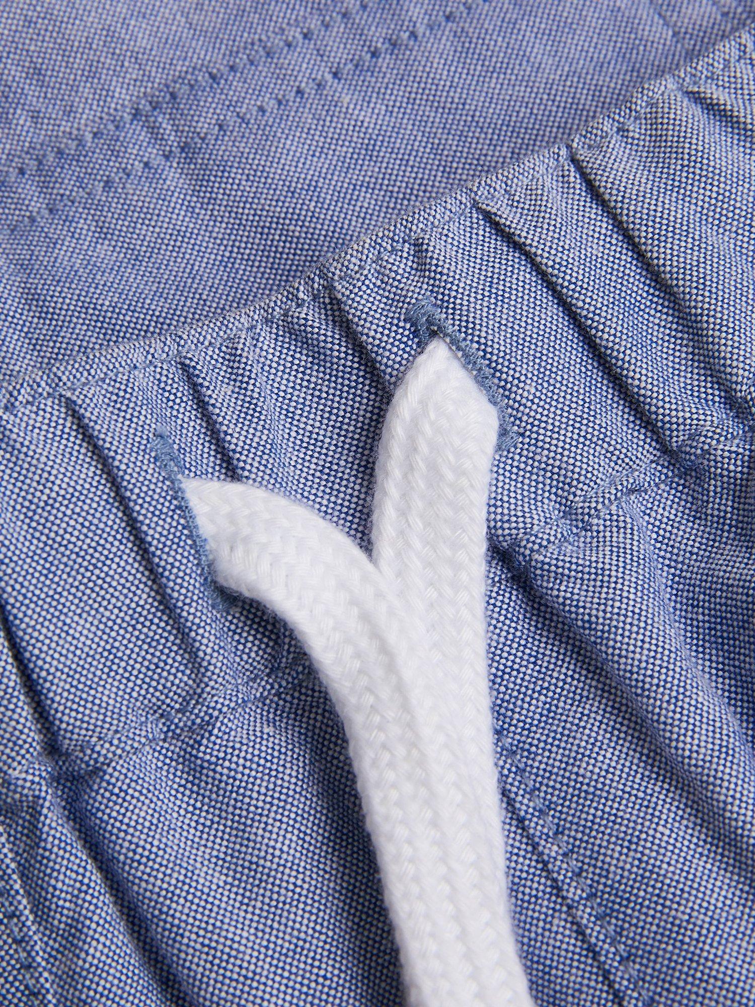 Product image 3 of 3, which shows Monsoon Kids' Cotton Chambray Shorts, Blue, 2-3 years