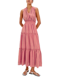 Rails Loulou Cabana Stripe Linen Rich Dress, Pink Multi