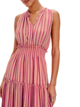 Rails Loulou Cabana Stripe Linen Rich Dress, Pink Multi