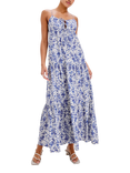 Rails Mica Marguerite Floral Dress, White/Blue