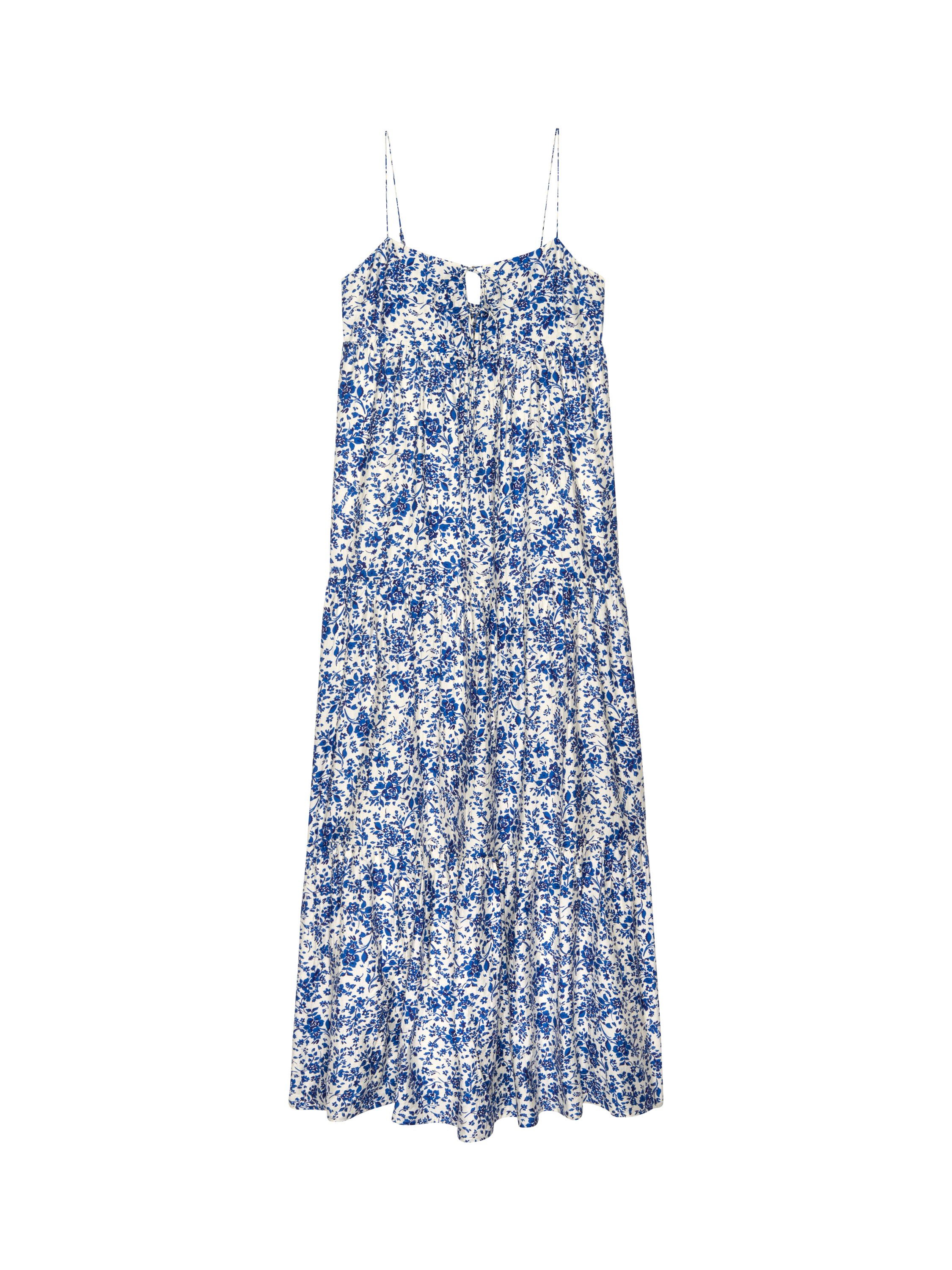 Product image 4 of 6, which shows Rails Mica Marguerite Floral Dress, White/Blue, XS
