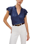 Rails Calista V-Neck Blouse, Blue