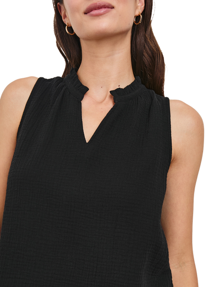 Rails Christy Cotton Sleeveless Blouse, Black - view 2, Black