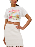 Rails Cotton Bamba Bar Boyfriend T-Shirt, White/Multi