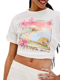 Rails Cotton Bamba Bar Boyfriend T-Shirt, White/Multi
