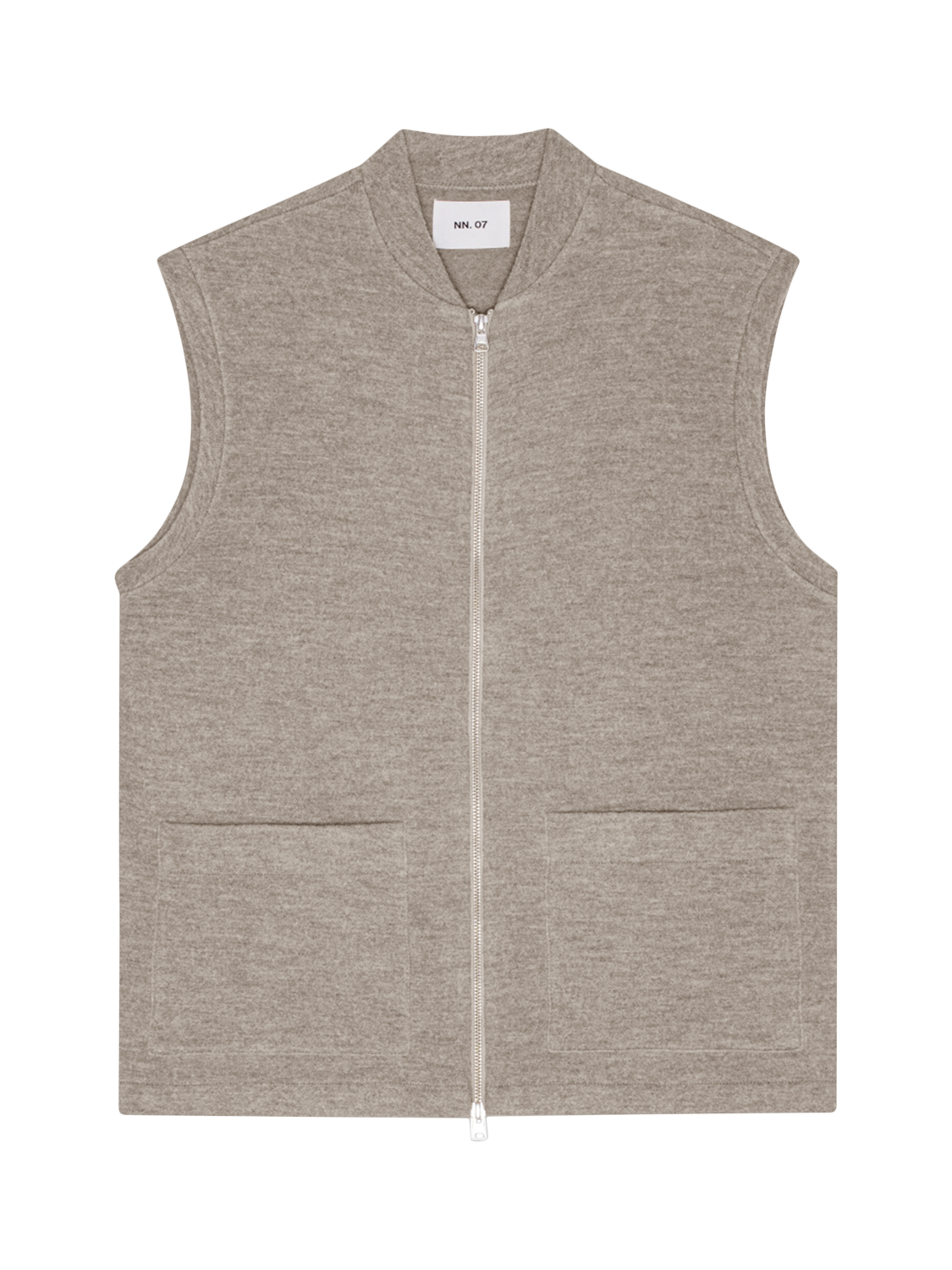 NN.07 Zip Front Merino Wool Vest