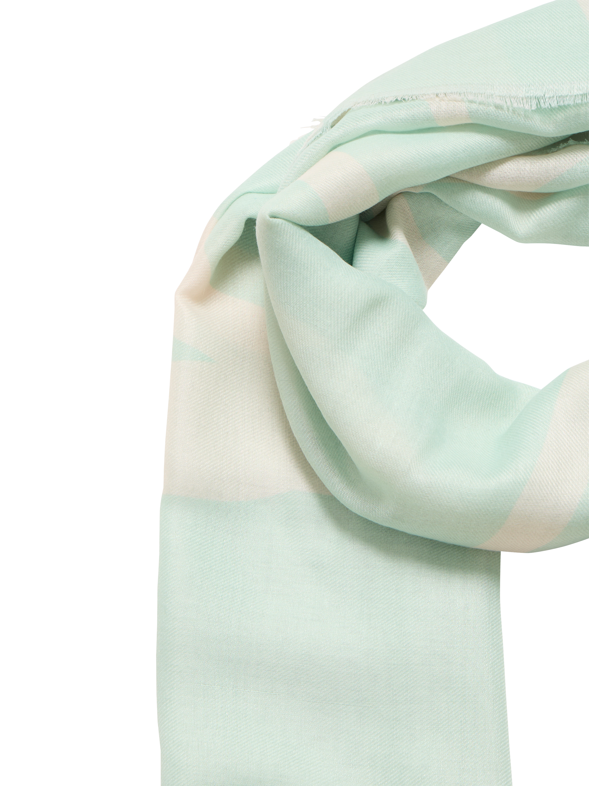 Product image 2 of 2, which shows ICHI Betty Abstract Scarf, Cameo Green