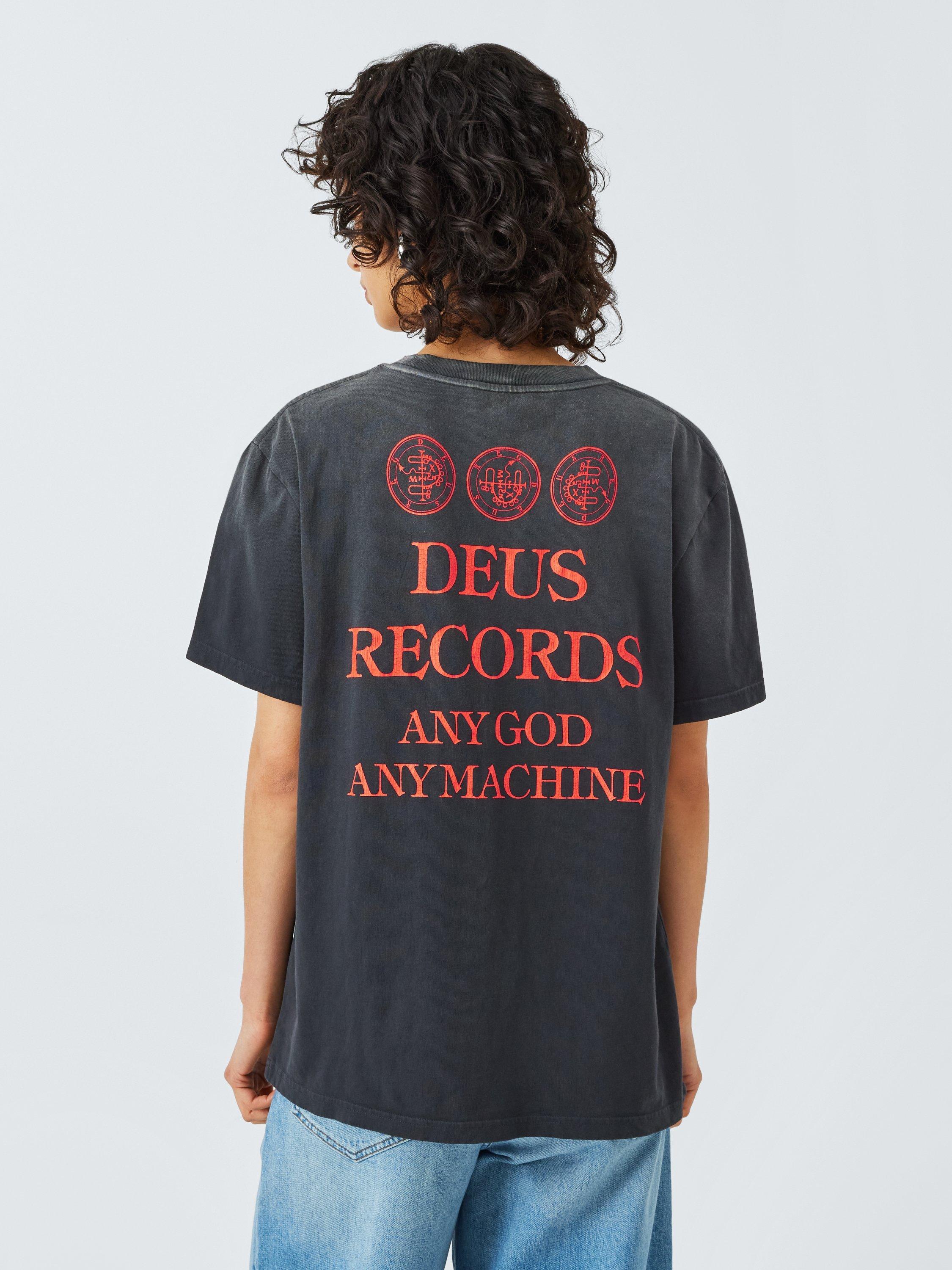 Product image 2 of 6, which shows Deus ex Machina Divine Cotton T-Shirt, Grey/Multi, M