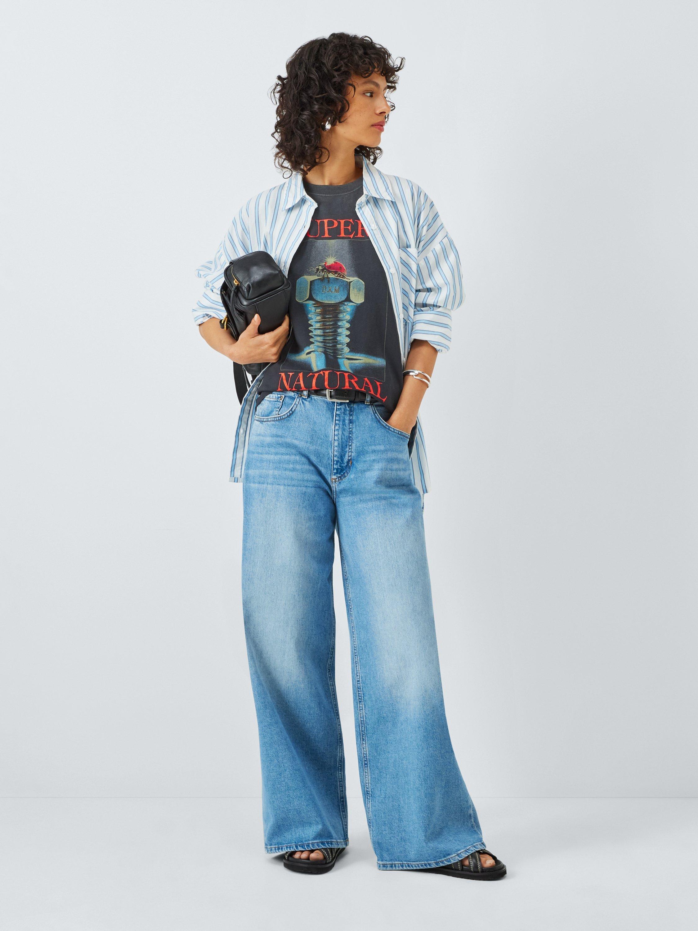 Product image 3 of 6, which shows Deus ex Machina Divine Cotton T-Shirt, Grey/Multi, M