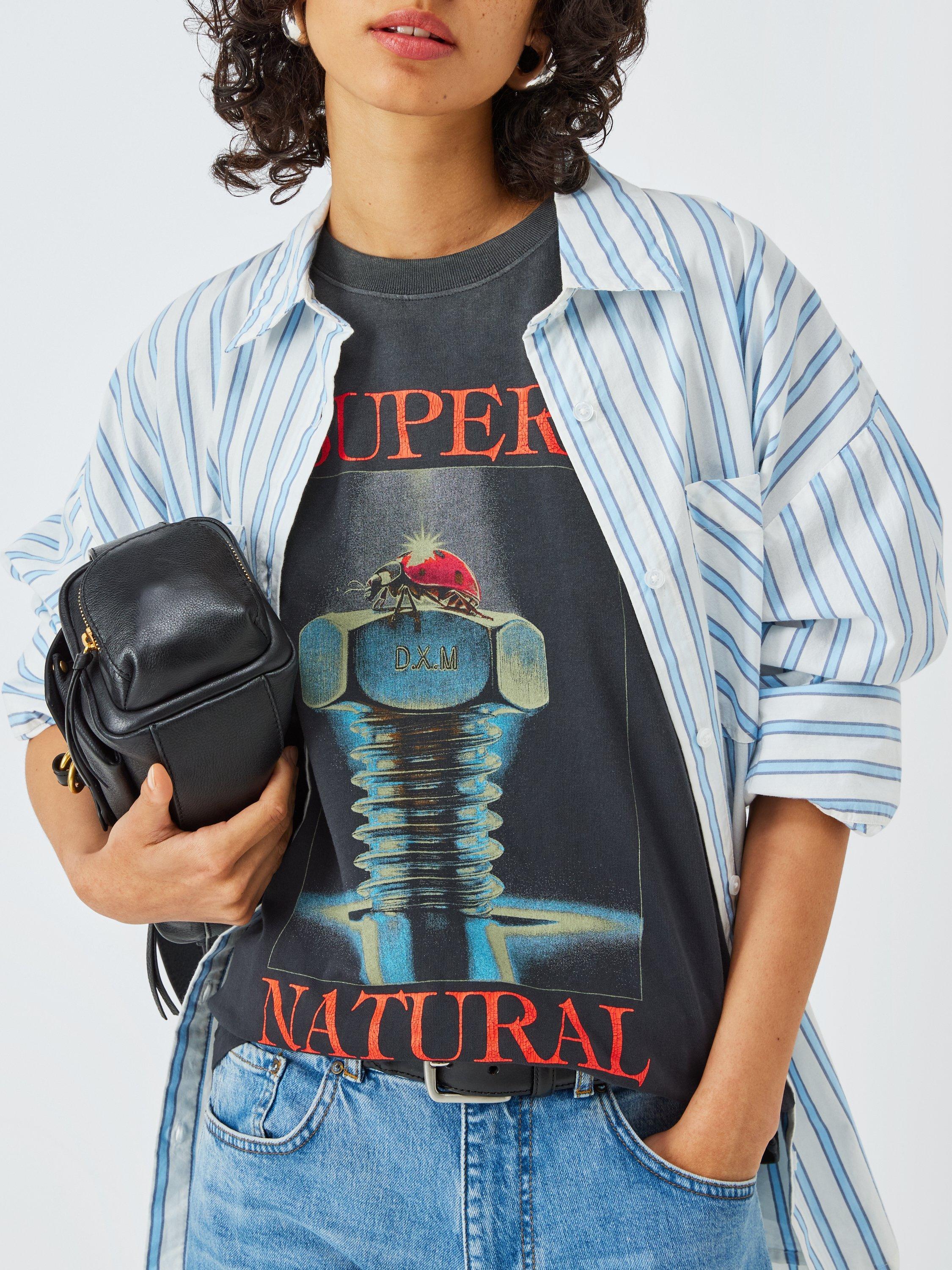 Product image 5 of 6, which shows Deus ex Machina Divine Cotton T-Shirt, Grey/Multi, M