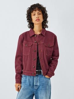 Deus ex Machina Sissyphean Denim Jacket, Dark Red, Dark Red