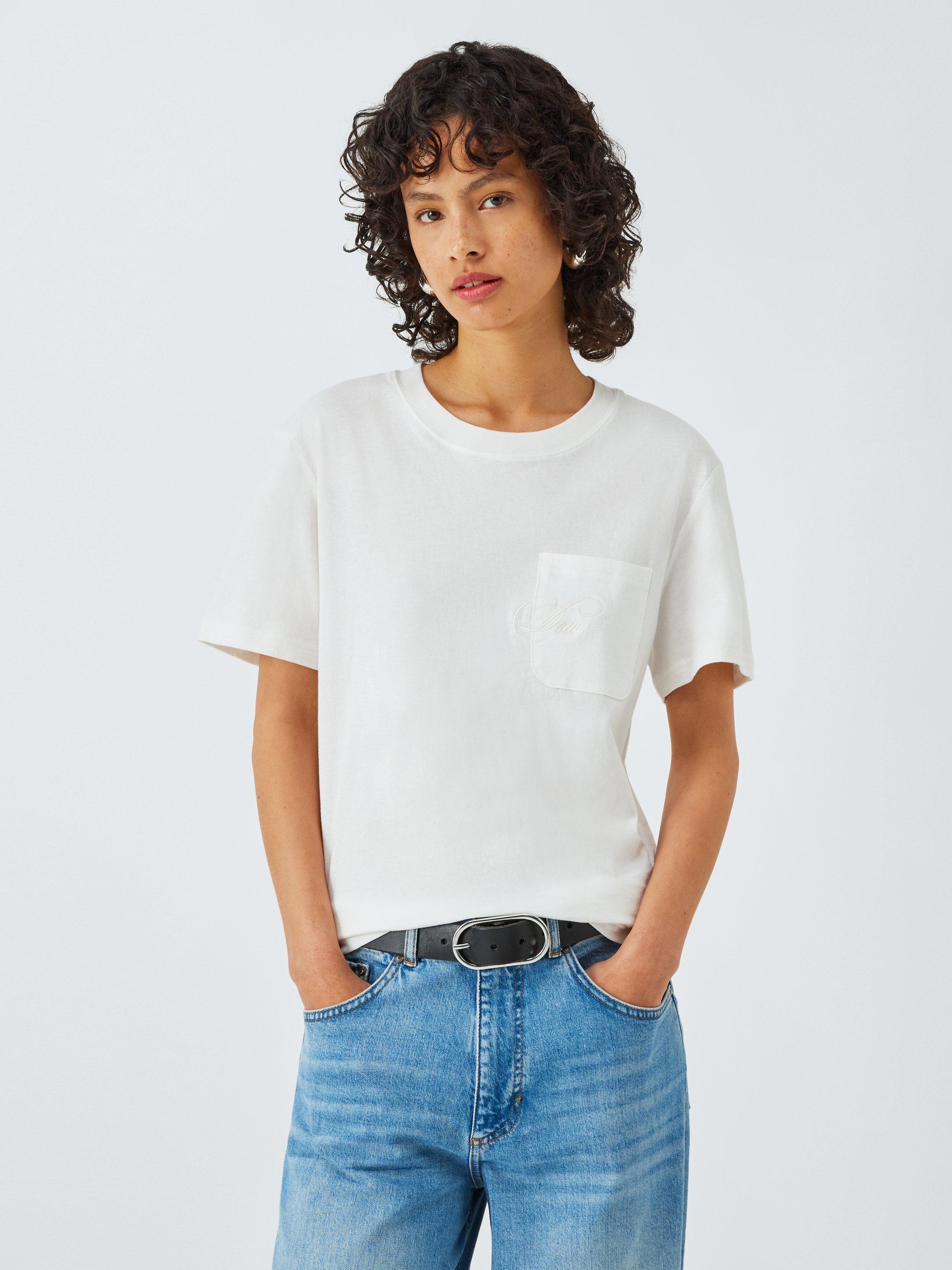 Product image 1 of 6, which shows Deus ex Machina Cadillac Cotton T-Shirt, White, XS