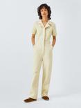 Deus ex Machina Short Sleeve Cotton Jumpsuit, Natural