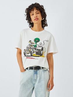 Deus ex Machina Celestial Cotton T-Shirt, White/Multi, White/Multi