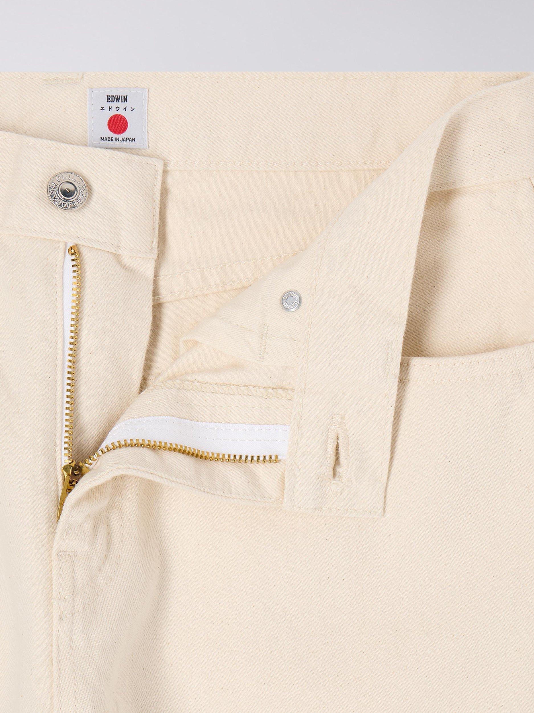 Product image 4 of 4, which shows Edwin Janis Straight Fit Denim Jeans, Natural, 26