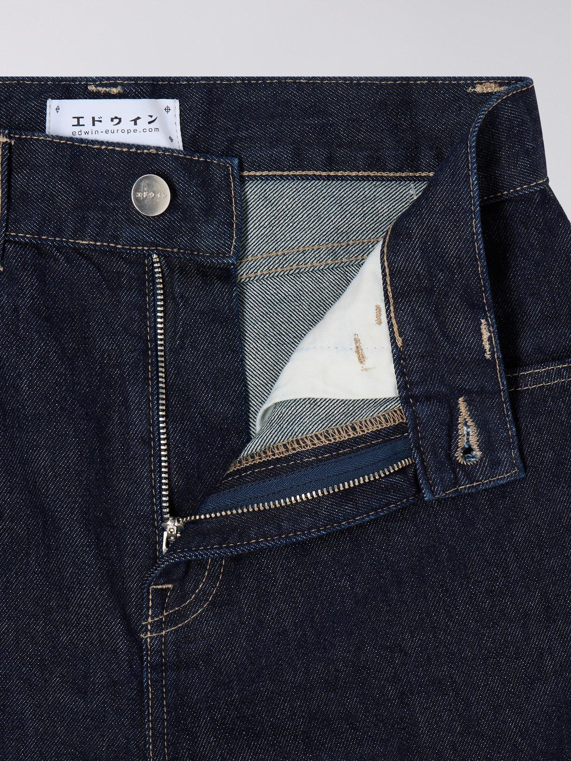 Product image 3 of 3, which shows Edwin Cleo Denim Shorts, Dark Blue, 26