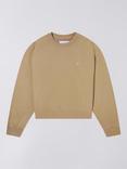 Edwin Relaxed Fit Cropped Cotton Sweatshirt