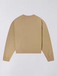 Edwin Relaxed Fit Cropped Cotton Sweatshirt