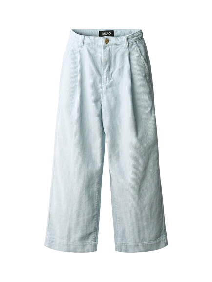 Molo Kids' Alaine Wide Leg Trousers, Blue Moon, Blue Moon
