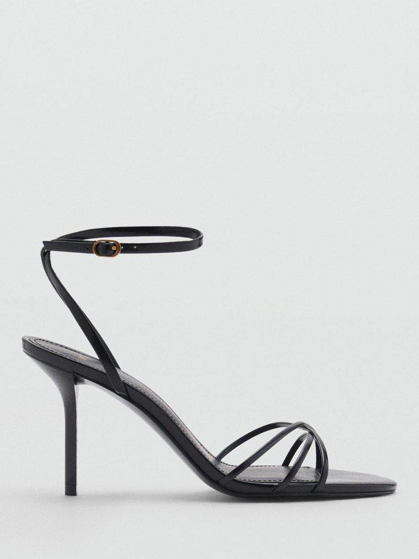 Mango Zazo Strappy Sandals, Black