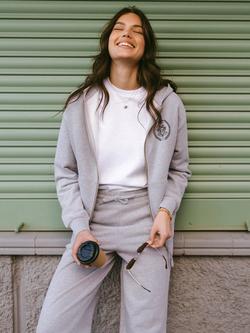 Chelsea Peers Heritage Logo Pure Organic Cotton Hoodie - view 2, Grey