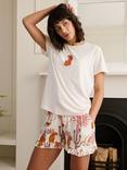 Chelsea Peers Bohemian Paradise Shorty Pyjama Set, Multi