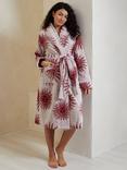 Chelsea Peers Bohemian Sun Towelling Dressing Gown, Red