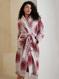 Chelsea Peers Bohemian Sun Towelling Dressing Gown, Red