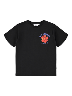 Molo Kids' Riley Cotton Short Sleeve Graphic Print T-Shirt, All Emotions, All Emotions