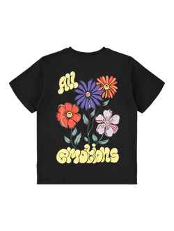 Molo Kids' Riley Cotton Short Sleeve Graphic Print T-Shirt, All Emotions - view 2, All Emotions
