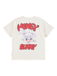 Molo Kids' Riley Cotton Bunny Print T-Shirt, Buttercream