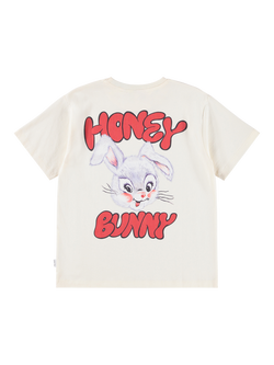 Molo Kids' Riley Cotton Bunny Print T-Shirt, Buttercream - view 2, Buttercream