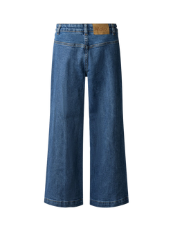 Molo Kids' Adina Cotton Flared Trousers, Washed Vintage - view 2, Washed Vintage