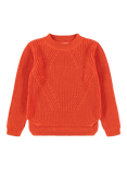 Molo Kids' Gillis Cotton Knitted Sweater, Rising Sun
