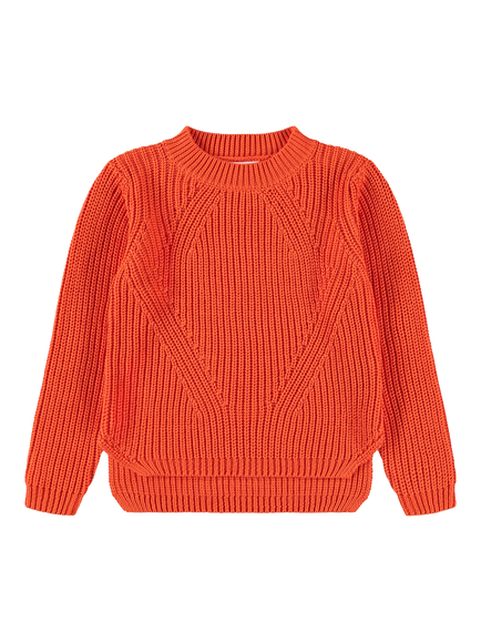 Molo Kids' Gillis Cotton Knitted Sweater, Rising Sun, Rising Sun