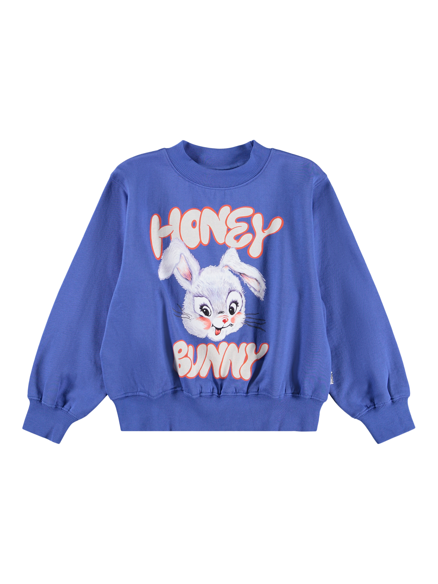 Product image 1 of 3, which shows Molo Kids' Marge Cotton Round Neck Sweatshirt, Violet Blue, 4 years