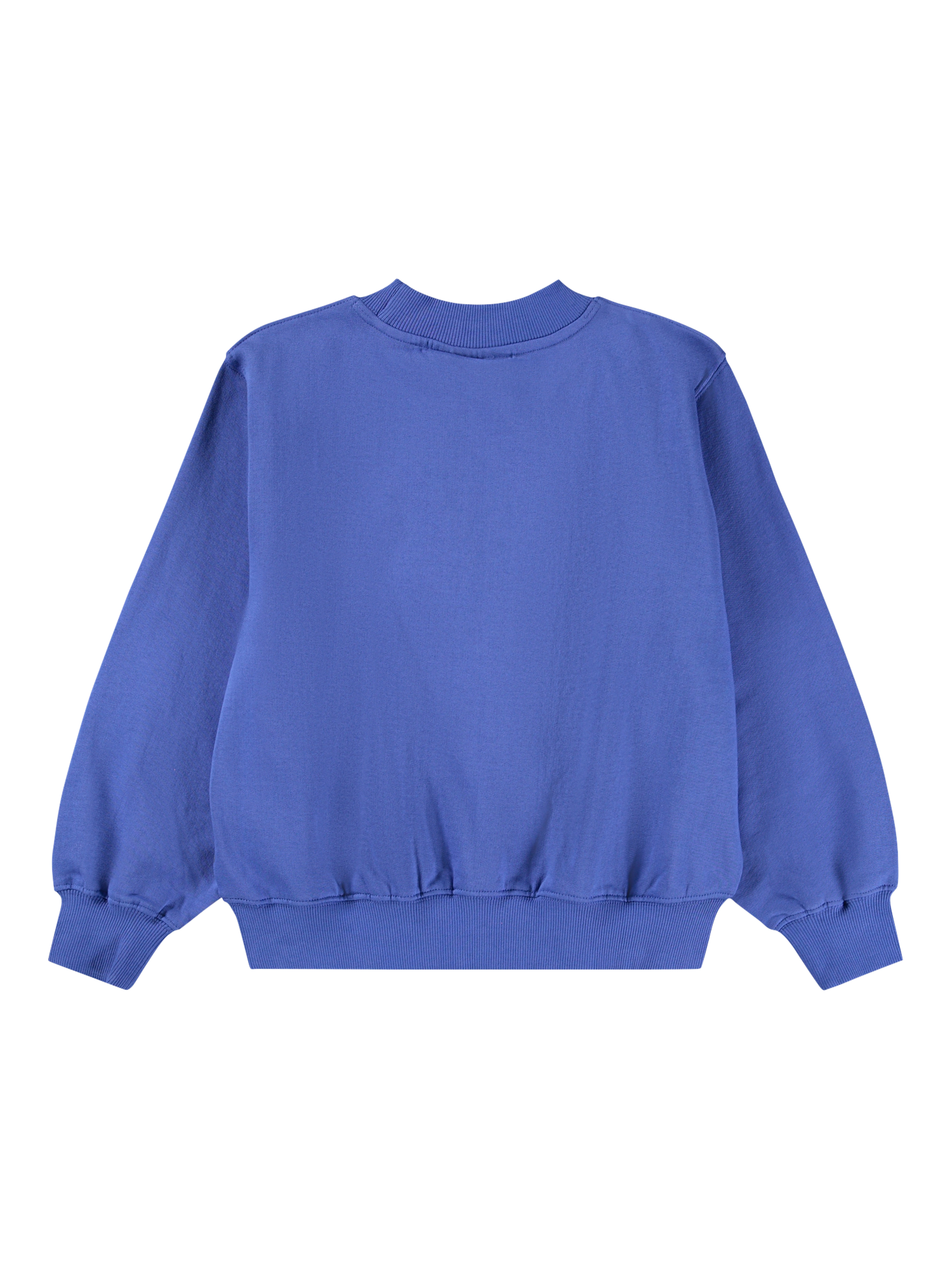 Product image 2 of 3, which shows Molo Kids' Marge Cotton Round Neck Sweatshirt, Violet Blue, 4 years