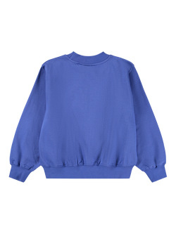Molo Kids' Marge Cotton Round Neck Sweatshirt, Violet Blue - view 2, Violet Blue