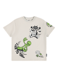 Molo Kids' Cotton Rodney Printed T-Shirt, A Linen To Rail