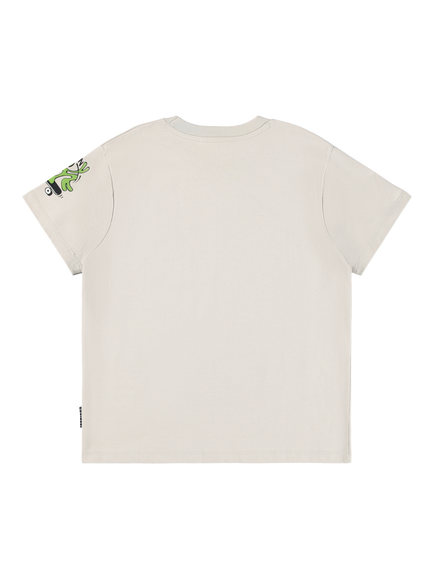 Molo Kids' Cotton Rodney Printed T-Shirt, A Linen To Rail - view 2, A Linen To Rail