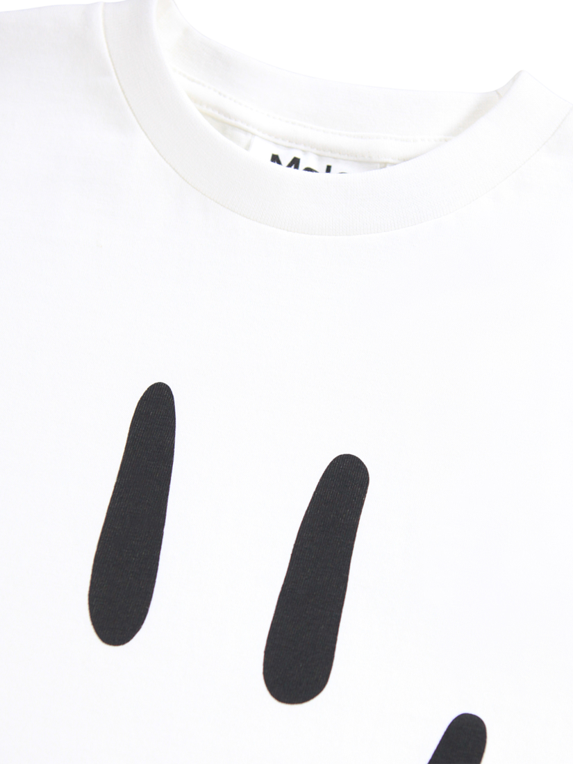 Product image 3 of 3, which shows Molo Kids' Roxo T-Shirt, Crisp White, 4 years