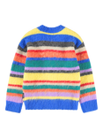 Molo Kids' Brutus Cardigan, Fuzzy Stripe