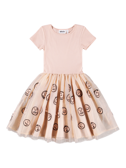 Molo Kids' Cyrusila Tulle Sequin Dress, Rose Cloud, Rose Cloud