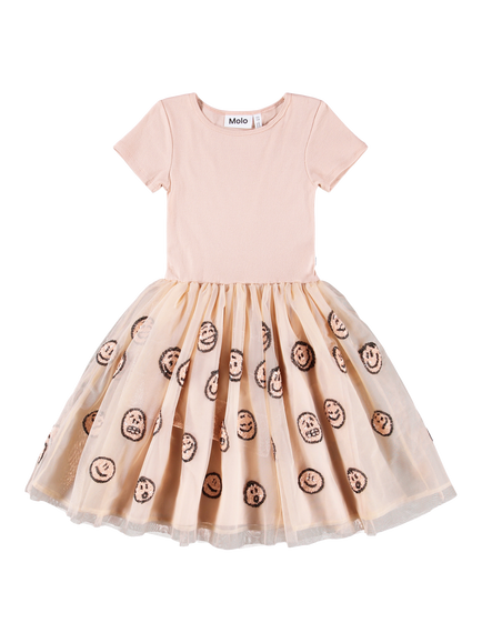 Molo Kids' Cyrusila Tulle Sequin Dress, Rose Cloud, Rose Cloud