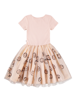 Molo Kids' Cyrusila Tulle Sequin Dress, Rose Cloud - view 2, Rose Cloud