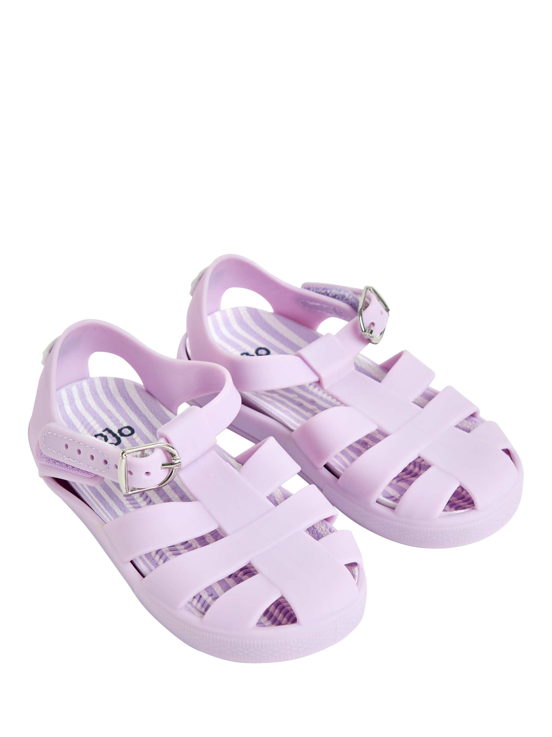 Product image 2 of 4, which shows JoJo Maman Bébé Kids' Jelly Sandals , Lilac, EU21