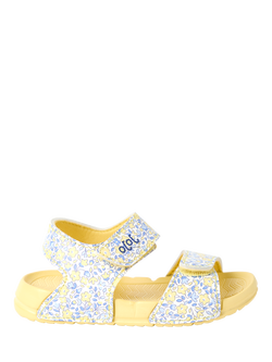 JoJo Maman Bébé  Kids' Double Strap Sandals, Yellow, Yellow
