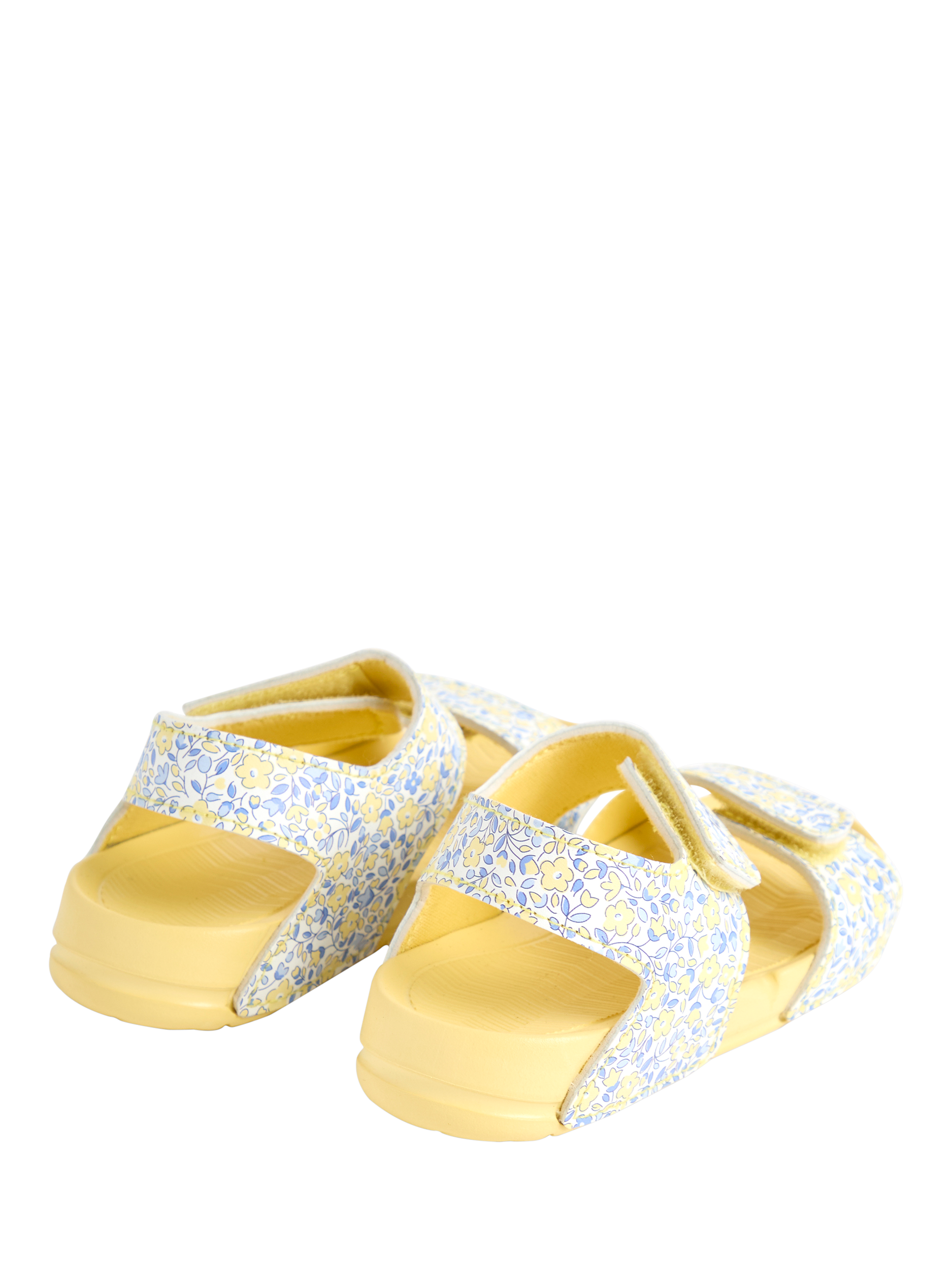 Product image 4 of 4, which shows JoJo Maman Bébé  Kids' Double Strap Sandals, Yellow, EU21