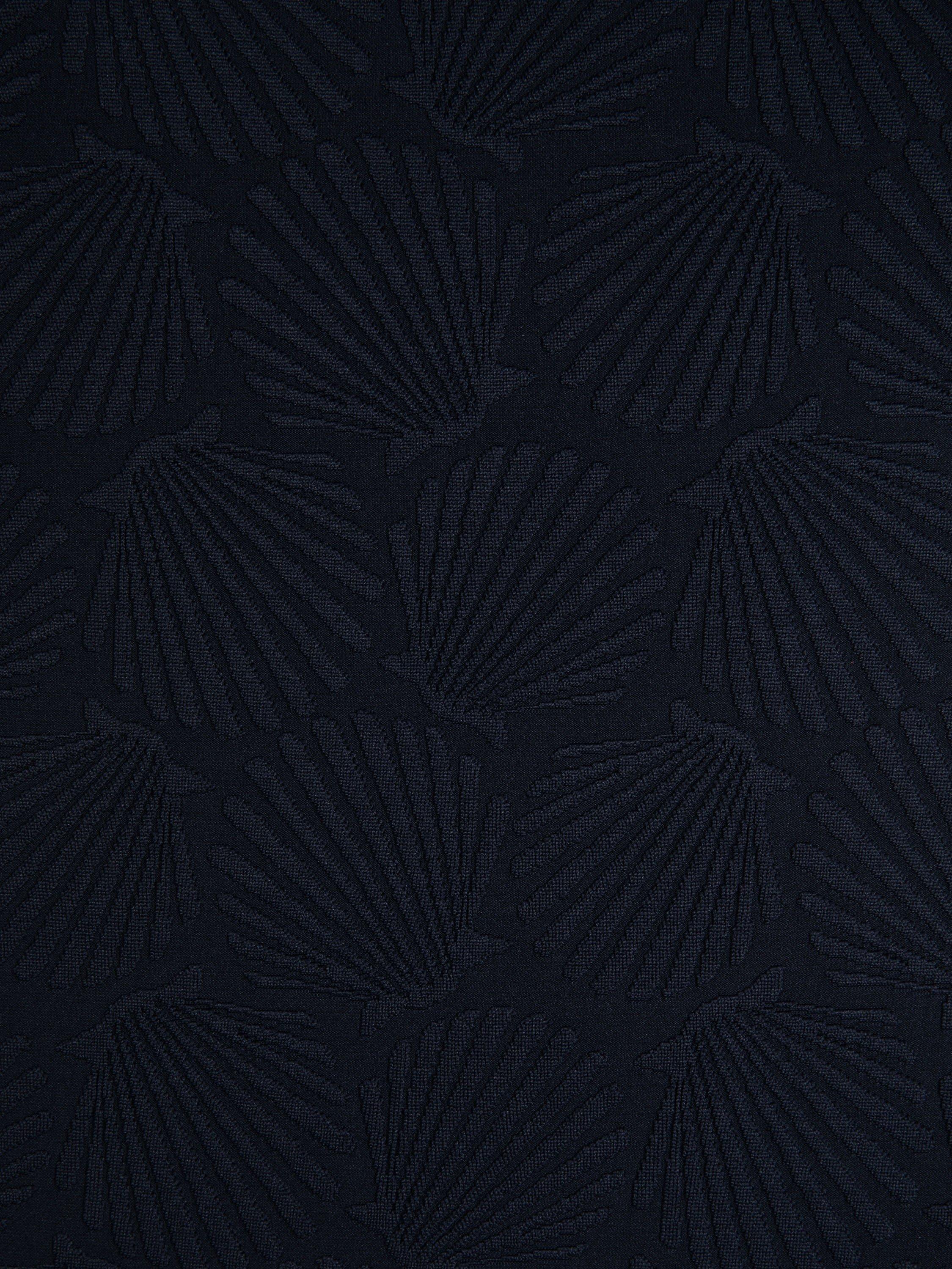 Product image 6 of 6, which shows Chelsea Peers Jacquard Shell Bikini Top, Black, 6