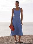 Mint Velvet Organic Cotton Denim Midi Dress